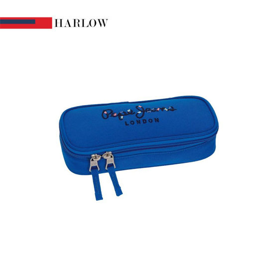 Picture of PEPE JEANS HARLOW AZUL PENCIL CASE